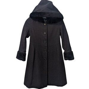 Rothschild Jacket Wool Hooded Faux Fur Cuffs Pea Dress Coat Heritage Core 7